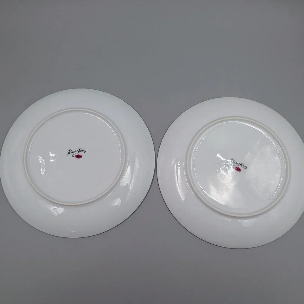 Vintage Meito China Rose Chintz - Set of 2 Shabby Chic Plates